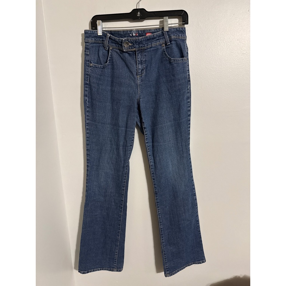 Style & Co Womens Medium Wash Bootcut Denim Jeans Size 6 Stretch Blue